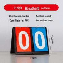 Multisport Flip Scoreboard for Table Tennis, Football, Badminton, Basketball - Convenient for Competitions black