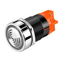 Huijun 22mm Metal LED High Decibel Alarm Buzzer gray