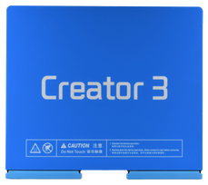 Flashforge Creator 3 Pro spyruoklinio plieno plokštės komplektas