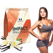 Baltyminiai milteliai MYPROTEIN Impact Whey Protein 2,7 kg, vanilės skonio
