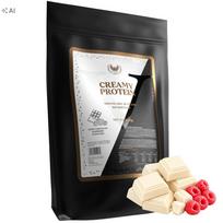 Baltyminiai milteliai 3000g WPC 70% baltojo šokolado ir aviečių Victorious
