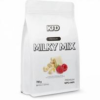 Baltyminis papildas KFD Milky Mix 700g, baltas šokoladas-avietė
