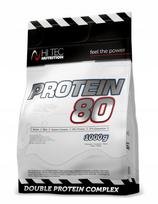 Baltyminiai milteliai HI TEC Protein 80 1000 g su BCAA