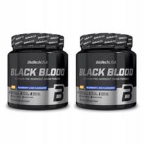 Maisto papildas BioTech USA Black Blood NOX+ 340 g, mėlynių ir laimo skonio, 2 vnt.