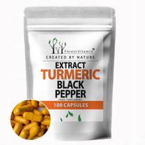 Maisto papildas Curcumin+Piperine 95% su ciberžole ir juodaisiais pipirais