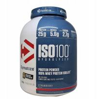 Baltyminiai milteliai Dymatize Iso 100 2200g braškių skonio