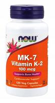 Vitaminai Now Foods K2 MK-7 100 µg, 120 kapsulių