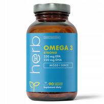 Maisto papildas HERB Omega-3 Strong 90 kapsulių, 330 EPA, 220 DHA