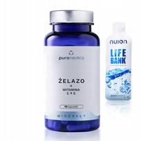 Maisto papildas PUROMEDICA Iron + Vitamin C + E, 90 kapsulių