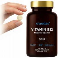 Vitaminas B12 Methylcobalamin 100µg 150 tablečių Medso