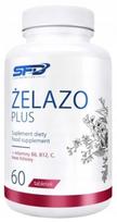 Maisto papildas SFD Iron su vitaminu B6, B12, C, folio rūgštimi, 60 tablečių