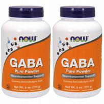 Maisto papildas NOW Foods GABA Pure Power, 170 g, 2 vnt.