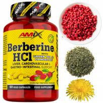 Maisto papildas Berberine Complex HCL su berberiu, kiaulpienėmis ir žaliąja arbata, 60 kapsulių