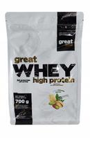 Išrūgų baltymų mišinys Great One MIX WPC ir WPI, 700 g, sūdyta pistacija