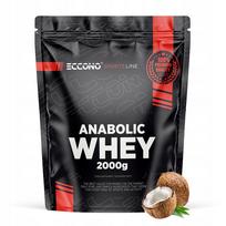 Išrūgų baltymų koncentratas ECCONO ANABOLIC WHEY PROTEIN 2000g, 80% WPC MPC, kokosų skonio