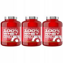 Baltyminiai milteliai SCITEC 100% Whey Protein 1816g, šokolado skonio, 3 vnt.