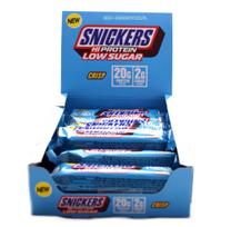 Baltyminis batonėlis Snickers HiProtein Low Sugar Crisp 55g, pieninis šokoladas