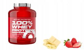 Išrūgų baltymai SCITEC 100% Whey Protein Professional 2350g, B. Cheek-Strawberry skonis