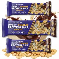 Baltyminis batonėlis Activlab SWEET YUMMY 40g, žemės riešutų, 3 vnt.