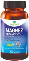 Maisto papildas Naturell ORGANIC MAGNESIUM + VITAMIN B6 + B2, 100 kaps.