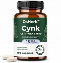 Cinkas Organic FORTE 15 mg citratas, 100 kaps.