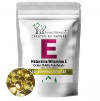 Vitaminas E 400IU 100 kapsulių su alyvuogių aliejumi