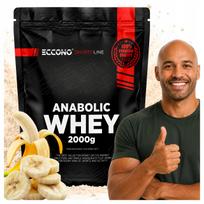 Baltyminiai milteliai ECCONO Anabolic Whey Protein 2000g, bananų skonio