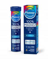 Maisto papildas Plusssz 100% Magnesium Forte + B-complex, 20 putojančių tablečių
