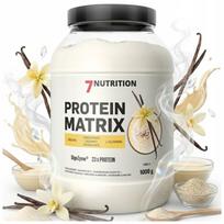 Baltyminis mišinys 7Nutrition Protein Matrix 1000 g, vanilinis, su kolagenu ir kreatinu