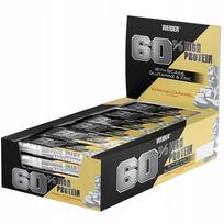 Baltyminis batonėlis WEIDER 60% vanilinis, 45 g, 24 vnt.