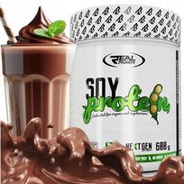 Sojos baltymų milteliai Real Pharm SOY PROTEIN 600g, šokolado skonio