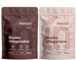 Augalinis baltymas Intenson 0,6 kg baltojo šokolado 300 g + šokolado 300 g