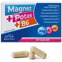 Magnio ir kalio su vitaminu B6, 60 kapsulių, Biolane Pharm