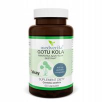 Maisto papildas GOTU KOLA EXTRACT 20% Asiacosides 400mg, 60 kapsulių