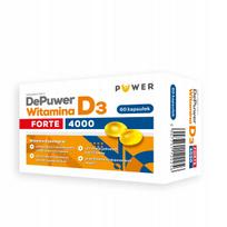 Vitaminas D3 DePuwer 4000, 60 kapsulių, saulėgrąžų aliejuje