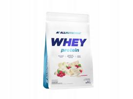 Išrūgų baltymai ALLNUTRITION 2.27 kg, baltojo šokolado ir aviečių skonio