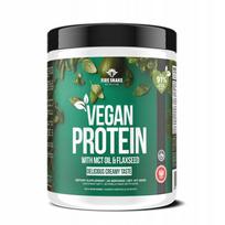 Veganiški baltymai 600g su MCT, maca, B12, sūdyta karamele