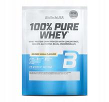 Baltymų koncentratas BioTech 100% Pure Whey 28g, Bourbon vanilė