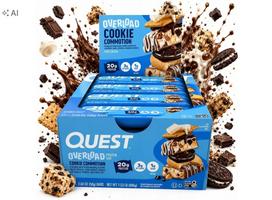 Baltyminis batonėlis Quest Overload 12x58g