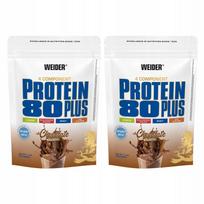 Baltyminis kokteilis Weider Protein 80 Plus šokolado skonio 500 g, 2 vnt.