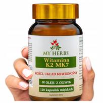 Vitaminas K2 MK7 alyvuogių aliejuje, 120 kaps.