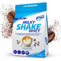 Išrūgų baltymų milteliai 6PAK Milky Shake Whey WPC 1,8 kg Caffe Latte