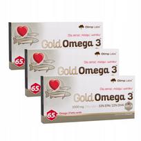 Maisto papildas OLIMP LAB GOLD OMEGA 3 EPA DHA širdžiai, vitaminai ir mineralai, 3x60 kaps.