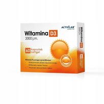 Maisto papildas Activlab Vitamin D3 2000 IU, 60 kaps.