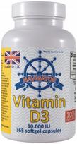 Maisto papildas NAVIGATOR Vitamin D3, 365 kapsulės