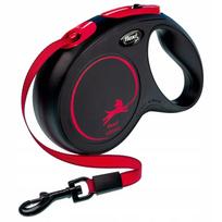 Automatinis juostinis pavadėlis Flexi Classic M, 5 m, juodas, iki 25 kg