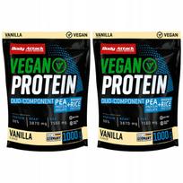 2 x veganiški baltymai Body Attack, 1000 g