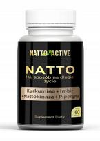 Maisto papildas Natto Active Curcumin 400mg, Ginger 200mg, Nattokinase 100mg 2000 FU, 60 kaps.