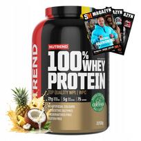Išrūgų baltymų milteliai NUTREND 100% Whey Protein 2250 g WPC WPI Soy Protein Concentrate