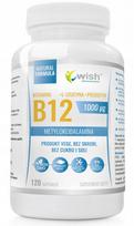 Maisto papildas Wish Pharmaceutical Vitamin B12 1000mcg su prebiotiku ir L-leucinu, 120 kapsulių
